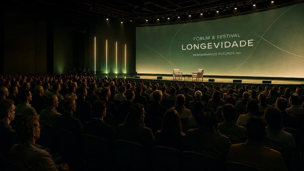 Visão do palco principal do evento